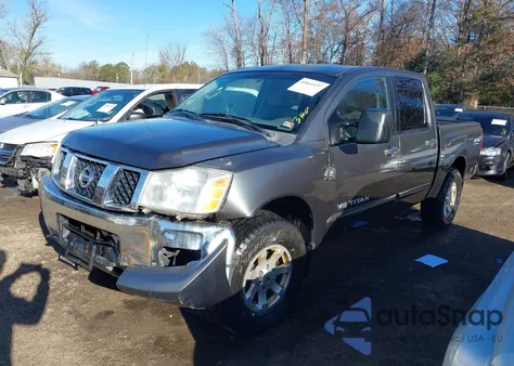 2007 Nissan Titan Se z USA, uszkodzony, nr VIN 1N6BA07B57N237204